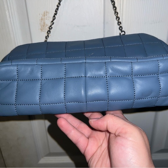 Michael Kors Ladies SoHo Large Quilted Leather Shoulder Bag - Pale Blue - Picture 8 of 9